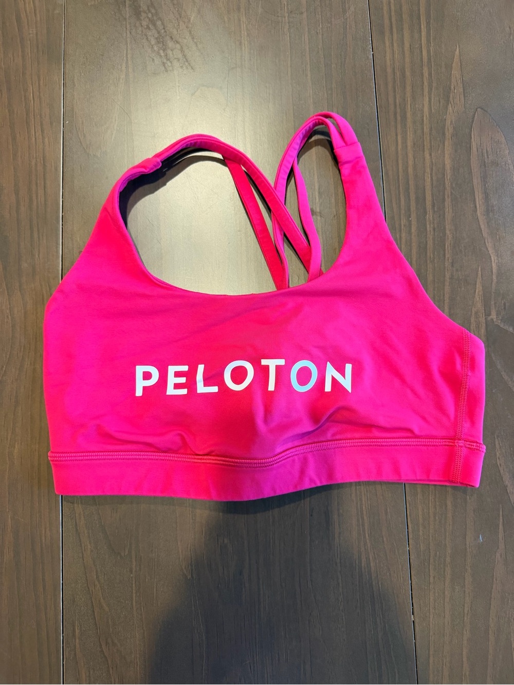 Peloton Bright Pink Crisscross Sports Bra